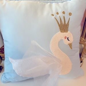 Whimsical Ballerina Swan Pillow